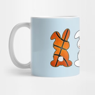 Basketball Baseball Football Sports Easter Bunny Rabbits Mug